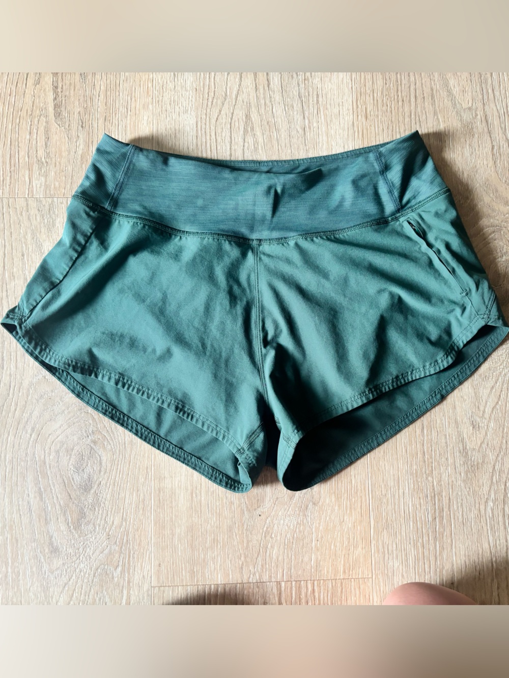 Outdoor Voices Forest Green High-Rise Athletic Shorts